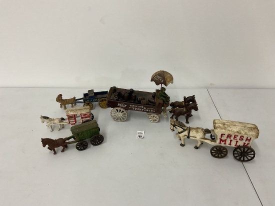 5- Horse Drawn Wagons