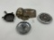 4 misc - mcm large metal cigarette holder and tray - cast iron mcm illinois forge inc - cast iron ro