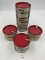 6 tin mild and mellow tabacco tins