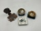 2 bingbag ashtrays - african lady - gus match holder