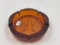 MCM 6lb Indiana Glass amber Eagle Ashtray