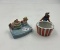 Vintage Porcelian Indian- Porcelain Group Swimming