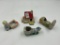 3 1920s Japan Porcelain Ashtrays- Porcelain Bruxelles Nord