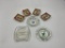 4 lefton japan ashtrays - holiday - hilton - holiday