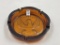 MCM 6lb Indiana Glass amber Eagle Ashtray