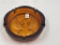 MCM 6lb Indiana Glass amber Eagle Ashtray