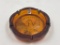 MCM 6lb Indiana Glass amber Eagle Ashtray