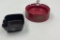 1 - plastic ashtray , clayton rhodes dixon il , 1 plastic amstel beer ashtray
