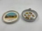 2 - ceramic ashtrays , arizona grand canyon , a.w. anderson agency
