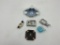 6 - ashtrays - 1 - 6in dove, 4 vintage ashtray