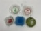 5 misc - harrahs lake tahoe - walnut grove 4x4 - mcm blue ashtray - green ashtray - holiday inn