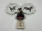 4 misc - metal horse - bnb usa horse - large japan norleans horse - large japan norleans horse