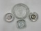 4 Glass ashtrays yardbirds - Howard Johnson - S.C. Florida