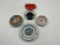 5 ADV - New orleans - porcelain duck and chicks 1940s - japan ashtray - little italy maggianos - alb