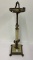 Art deco floor stand slag glass