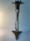 Wrought iron ornate smoking stand
