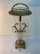 1970s crystal glass ornate smoking stand