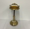 Mcm amber glass smoking stand