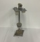 Art deco slag glass smoking stand