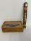 Cigars sold here ADV - christian brothers wood box