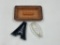 Paris eiffel tower - 1940s glass boat and mcm ashtray