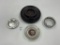 5 misc - metal photostat - winston - glass round lion - ceasers palace - harry davis chicago 1960s p