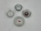 4 Glass hotel adv. Ashtrays