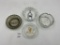 4 ADV - glass playboy tray - holiday casino - contenential hilton mexico - james beam distilling co.