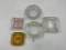 5 misc - 3 mcm glass trays - john ascuagas nugget reno - toms electric fulton il