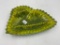 Large mcm yellow and green usa #2302 ashtray