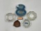 6 misc ashtrays