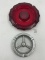 1887 heavy ruby red glass - il forge cast iron