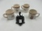 4 coffee cups ADV - naval cast anchor