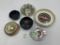 Virginial city montana metal - rare japan tin under glass - fremont hotel vegas - mirage vegas - wis