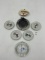 4 ADV - 4 made in japan porcelain car set - the may flower vintage bed pan keep me clean - rare 1936