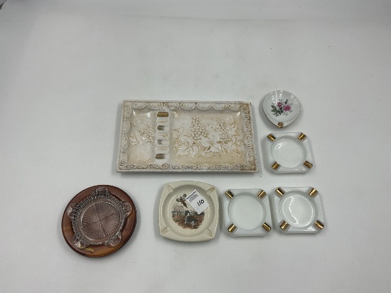 7 misc ashtrays