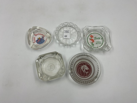 5 glass advertizing selks flowers - acapuldo mexico