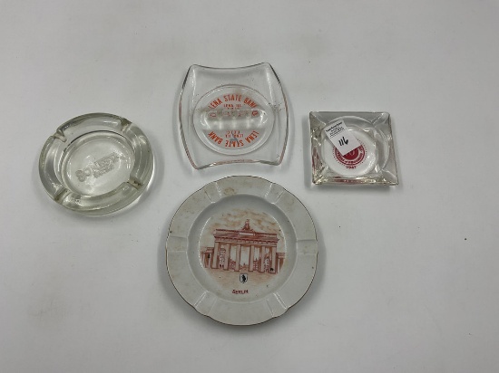 Berlin Ashtrays - sonesta hotels - lena bank - butler bros