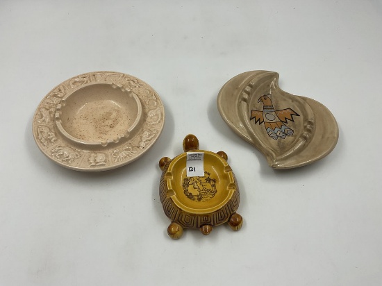zodiac ashtrays - bahama island - indian design