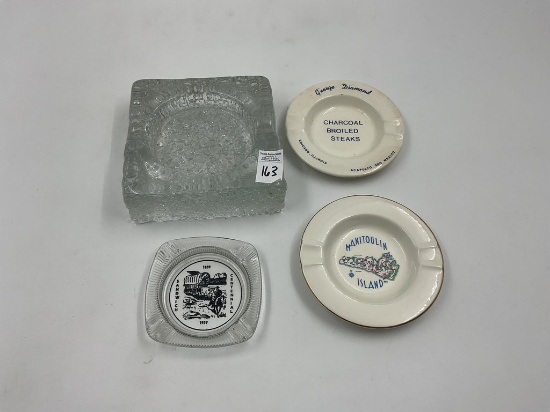 Blenko Clear Ashtray-1959 Sandwich-George Diamond- Manitoulin