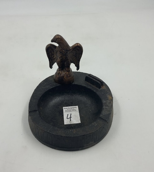 Early  Cast Iron Eagle Ash Tray
