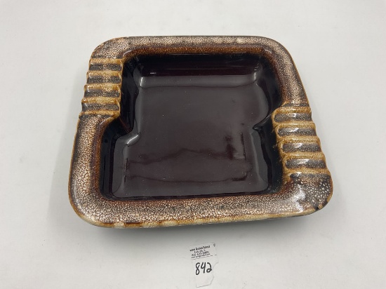 Mcm large pottery ashtray , usa