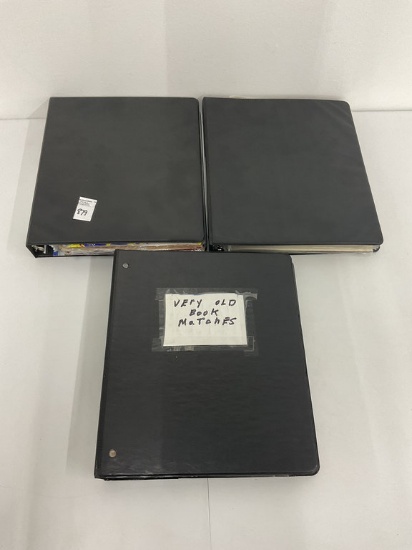 1 - book empty match books approx 200 - 1 book ADV approx 2 full sheets - 1 book full sheets ADV app