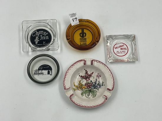5 - misc ashtrays - dixon il- morrison il