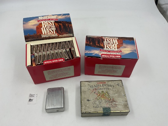 4 camel lighters - 1 box filters - cigarette holder - 1 deck playing cards