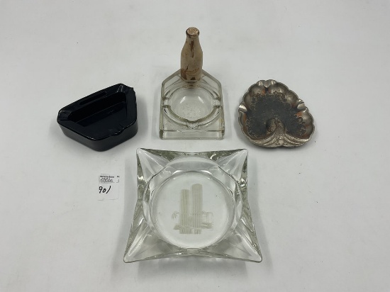 4 misc - Rare farmers dairy milk - metal heart shape - marina city - black match holder