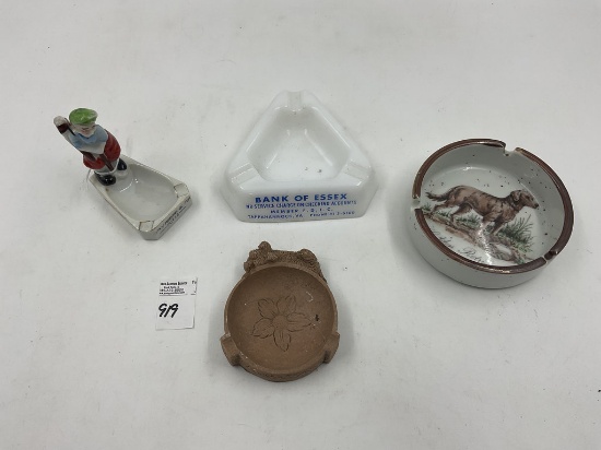 4 misc - 3 sided bank of essex va. Indiana dunes - japan golden retriever - scotty dog