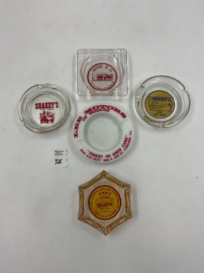 5 ADV - shakeys pizza - best western 1964 i.w.b.a fort dodge - huffman oil co. dixon il - lee motors
