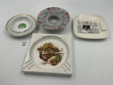 4 misc - Astronauts walk on the moon - johns island - china floral tray porcelain - hyalyn porcelain