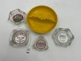 5 misc - Mcm yellow plastic tray - wierman oil co rockford il - gonigam - bassohill co walnut il - a